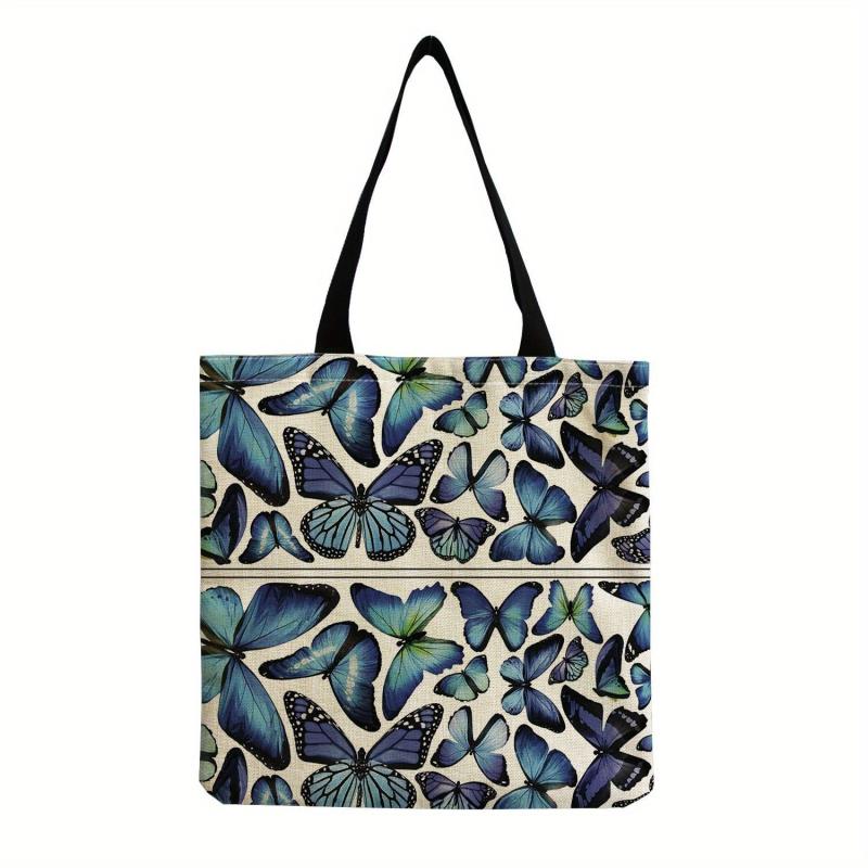 Butterfly Large Capacity Tote Bag Lightweight Shoulder Bag