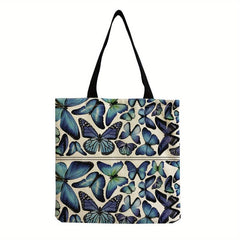 Butterfly Large Capacity Tote Bag Lightweight Shoulder Bag