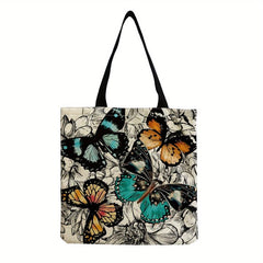 Butterfly Large Capacity Tote Bag Lightweight Shoulder Bag