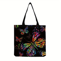 Butterfly Large Capacity Tote Bag Lightweight Shoulder Bag