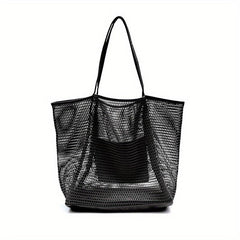 Breathable Mesh Summer Beach Bag Lightweight Travel Tote Bag