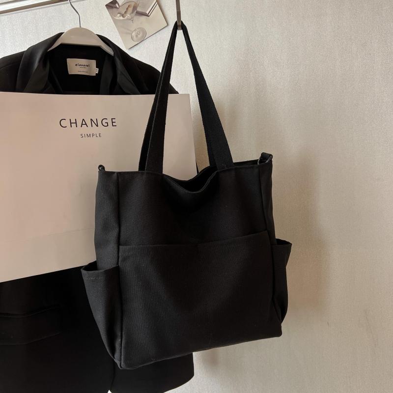 Women's Minimalist Canvas Tote Bag Large Capacity All Match Bag