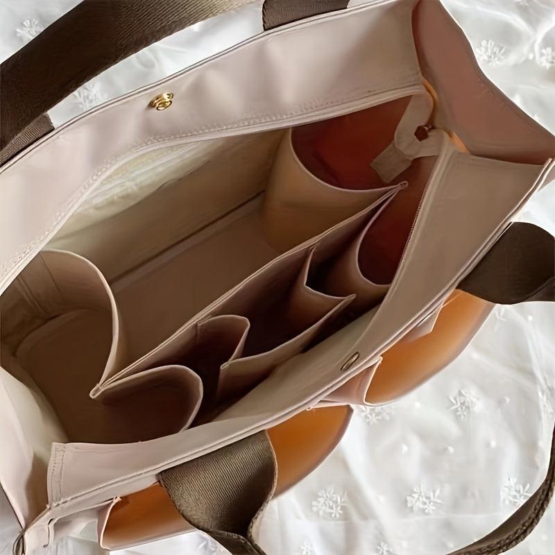 Large Capacity Travel Diaper Bag Outdoor Mommy Bag Canvas Nappy Storage Bag