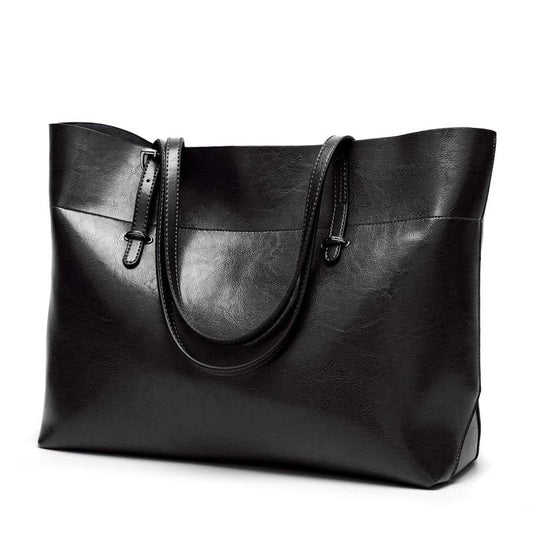 Large Capacity Shoulder Bag Faux Leather Sling Bag With Zipper