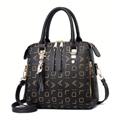 Small Crossbody Bag Tassel Decor Zipper Closure Purse
