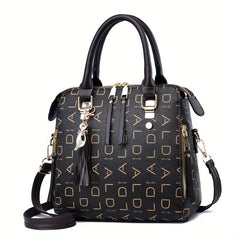Small Crossbody Bag Tassel Decor Zipper Closure Purse