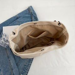 Large Capacity Canvas Tote Bag Lightweight Shoulder Shopping Bag