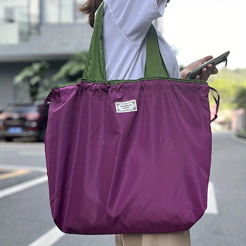 Foldable Shopping Bag Reusable Washable Grocery Bag Women Travel Tote