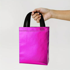 6Pcs Solid Gift Bags Reusable Handbags for Birthday & Christmas