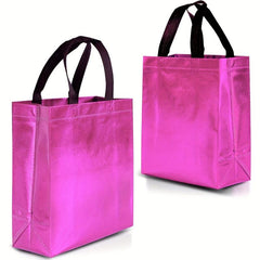 6Pcs Solid Gift Bags Reusable Handbags for Birthday & Christmas