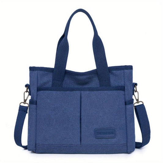 Small Crossbody Tote Bag Canvas Lightweight Messenger Bag