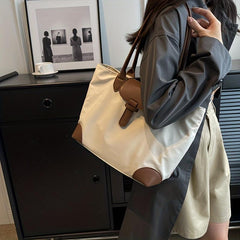 Casual Oxford Cloth Tote Bag Large Capacity Shoulder Bag