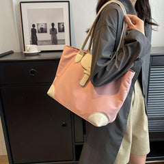 Casual Oxford Cloth Tote Bag Large Capacity Shoulder Bag