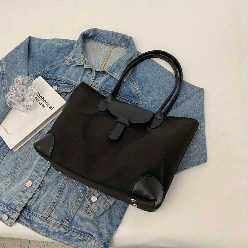 Casual Oxford Cloth Tote Bag Large Capacity Shoulder Bag