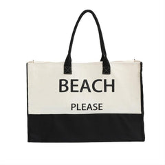 Large Capacity Shoulder Bag Casual Handbag for Shopping & Beach