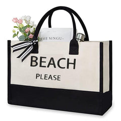 Large Capacity Shoulder Bag Casual Handbag for Shopping & Beach
