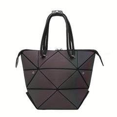 Geometric Pattern Satchel Bag All Match Handbag Portable Bag For Shopping