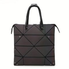 Geometric Pattern Satchel Bag All Match Handbag Portable Bag For Shopping