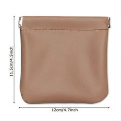 PU Leather Earphone Storage Bag Coin Pocket Purse Mini Wallet