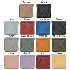 PU Leather Earphone Storage Bag Coin Pocket Purse Mini Wallet