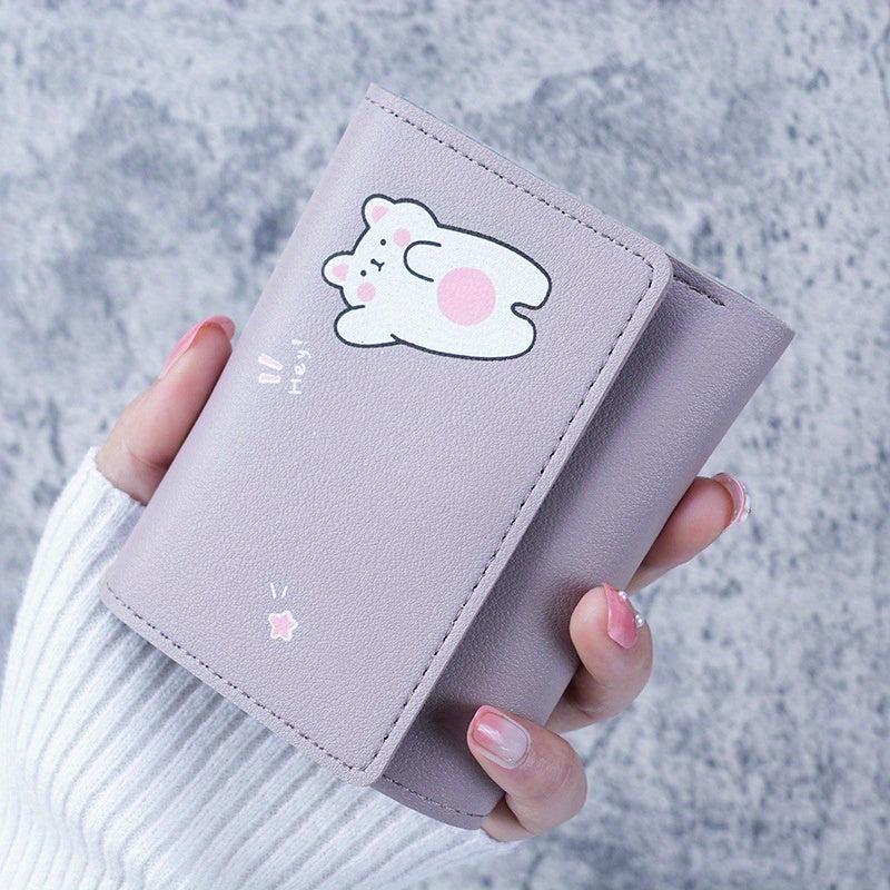 Women's Small Purse with Cartoon Rabbit Design