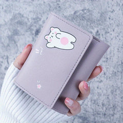 Women's Small Purse with Cartoon Rabbit Design