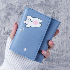 Women's Small Purse with Cartoon Rabbit Design