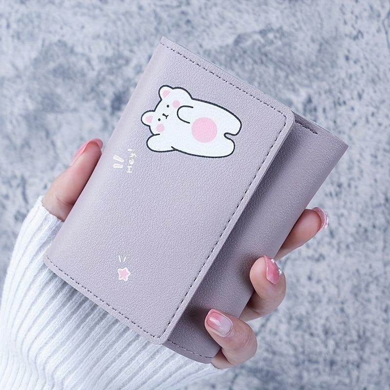 Women's Small Purse with Cartoon Rabbit Design