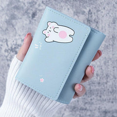 Women's Small Purse with Cartoon Rabbit Design