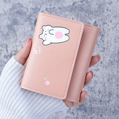Women's Small Purse with Cartoon Rabbit Design