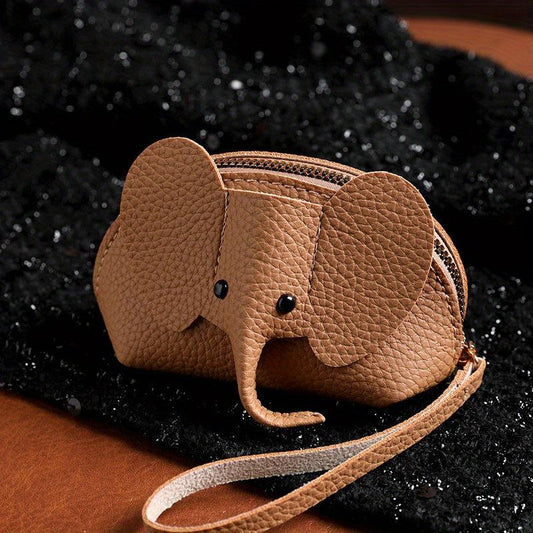 Mini Elephant Coin Purse Clutch Pouch Lightweight Wallet With Wristband