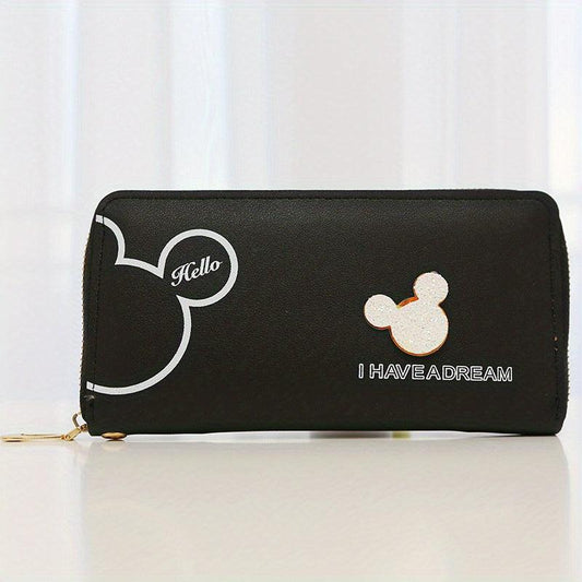 Cartoon Mouse Pattern Long Wallet for Women