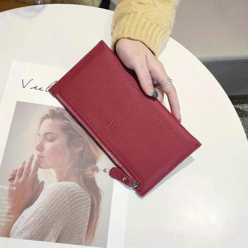 Long Zipper Wallet Clutch Purse Phone Storage Bag