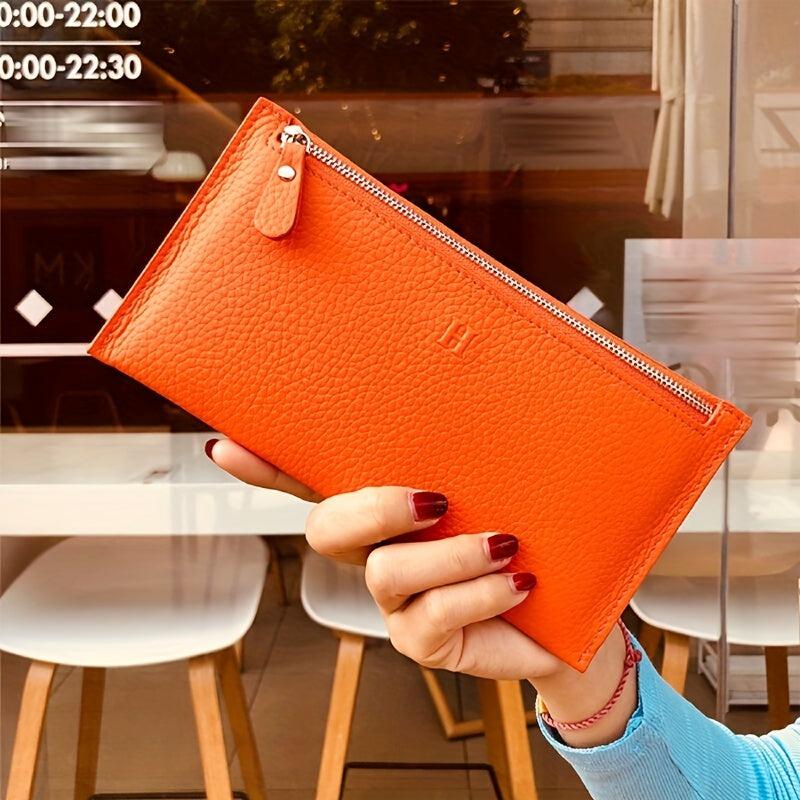 Long Zipper Wallet Clutch Purse Phone Storage Bag