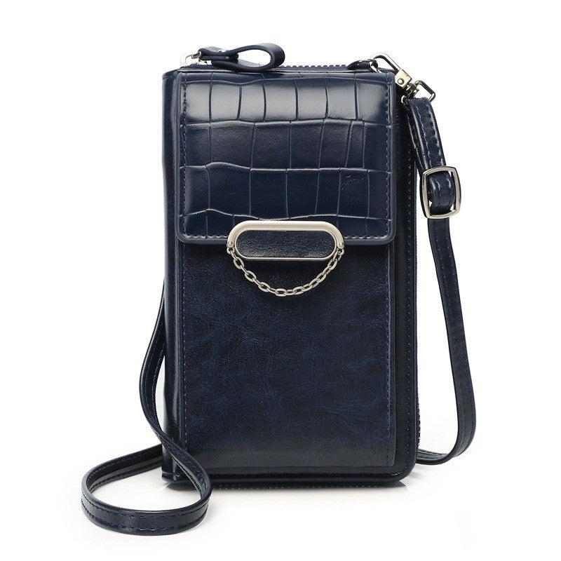 Flap Phone Wallet Zip Around Coin Purse Shoulder Bag