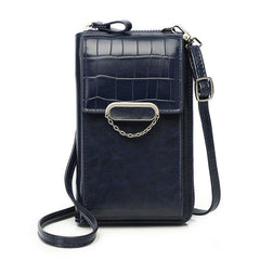 Flap Phone Wallet Zip Around Coin Purse Shoulder Bag