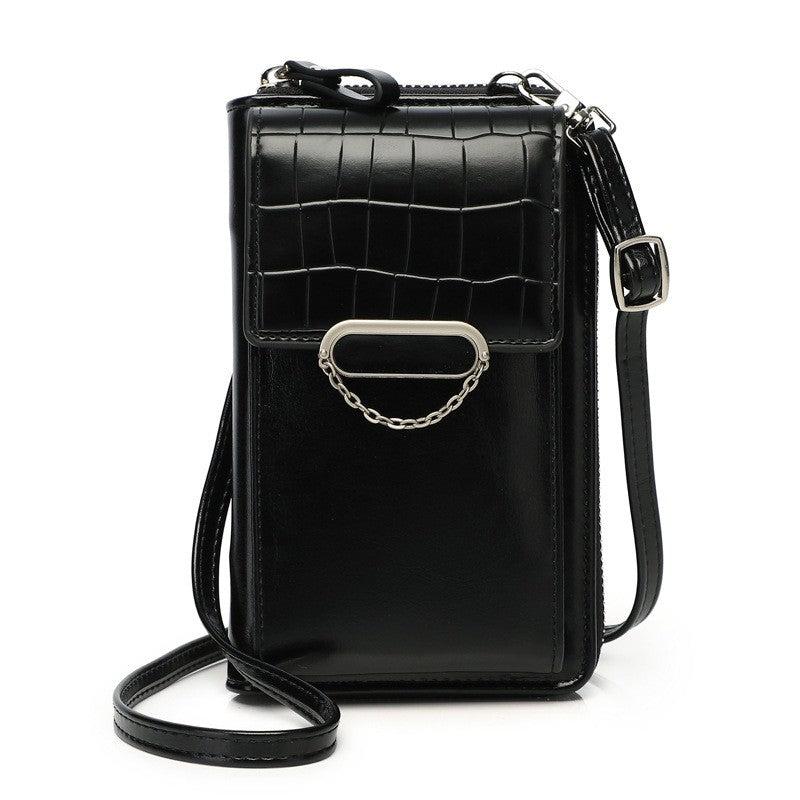 Flap Phone Wallet Zip Around Coin Purse Shoulder Bag