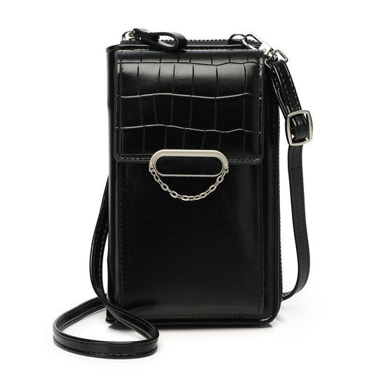 Flap Phone Wallet Zip Around Coin Purse Shoulder Bag