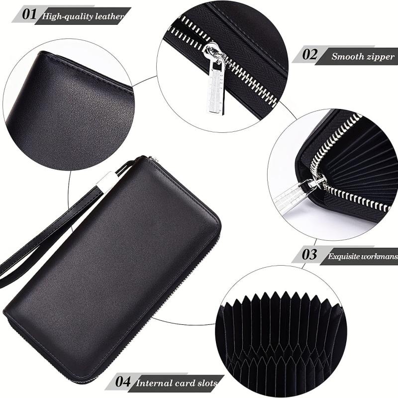 Large Capacity Zipper Credit Card Wallet Coin Purse Clutch