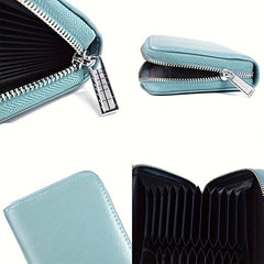 Large Capacity Zipper Credit Card Wallet Coin Purse Clutch