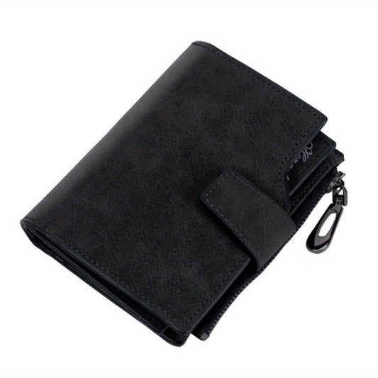 Minimalist Embossed Short Wallet Solid Clutch Coin Purse