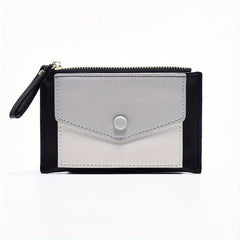 Colorblock Slim Wallet Clutch Coin Purse
