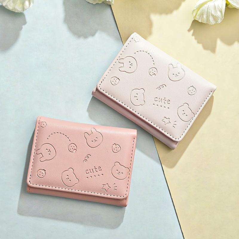 Cartoon Graphic Small Wallet Women's Wallet With Card Slots & ID Window