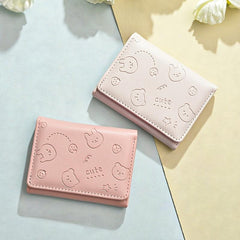 Cartoon Graphic Small Wallet Women's Wallet With Card Slots & ID Window