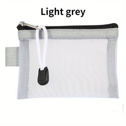 Mini Mesh Coin Purse Zipper Clutch Wallet Portable Storage Bag