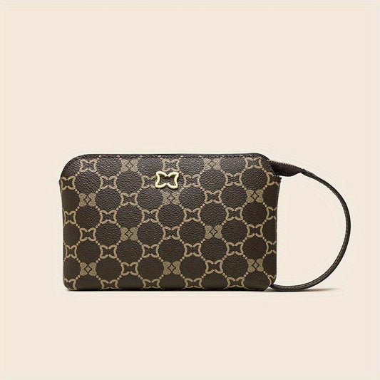 Women's Vintage Pattern Clutch Coin Purse Zip Wallet