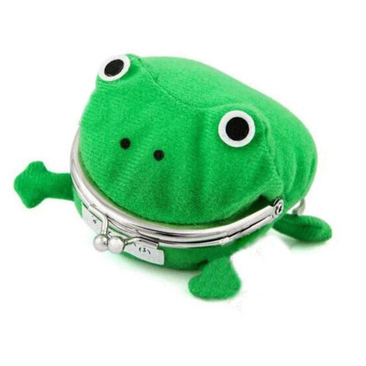 Ladies Frog Wallet Anime Cartoon Coin Purse Flannel Wallet