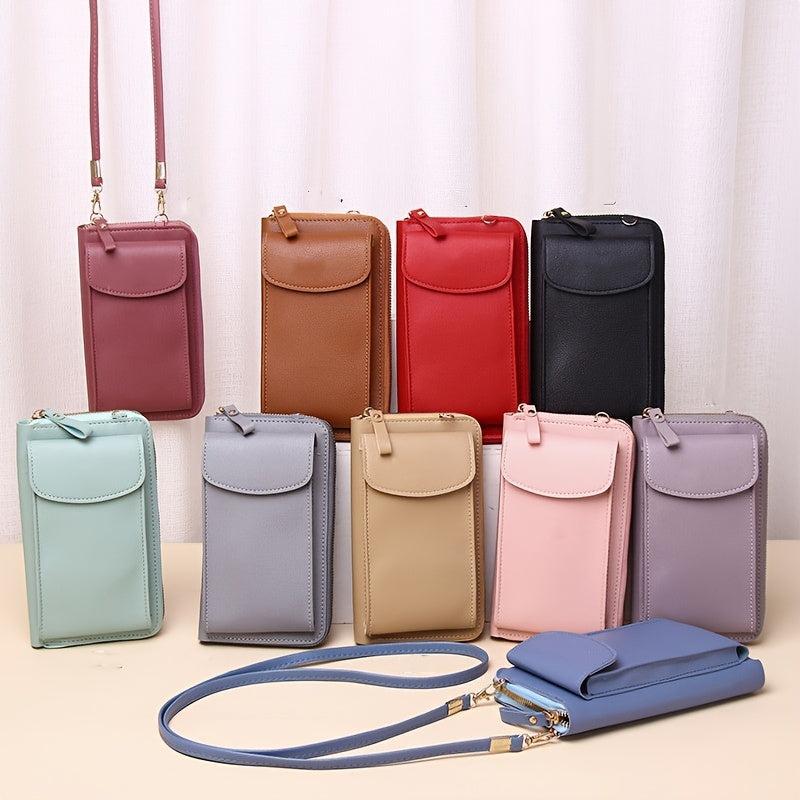 Women's Minimalist Cell Phone Shoulder Bag Multifunctional Coin Purse