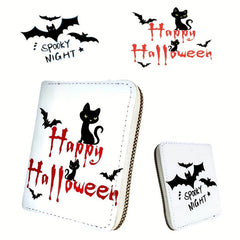 Niche Ghost Pattern Short Wallet Clutch Coin Purse
