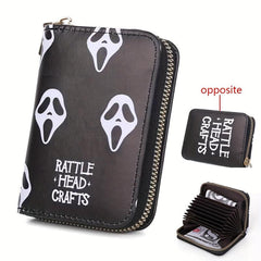 Niche Ghost Pattern Short Wallet Clutch Coin Purse